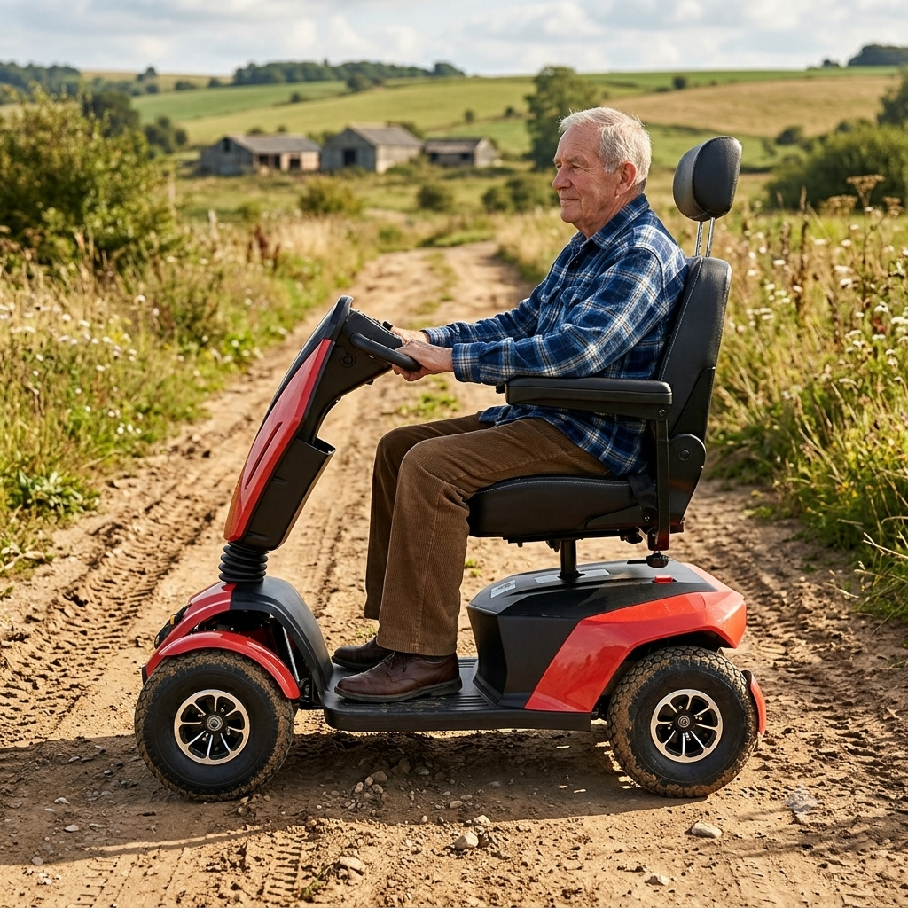 Scooter TEYDER EROS color coral todoterreno